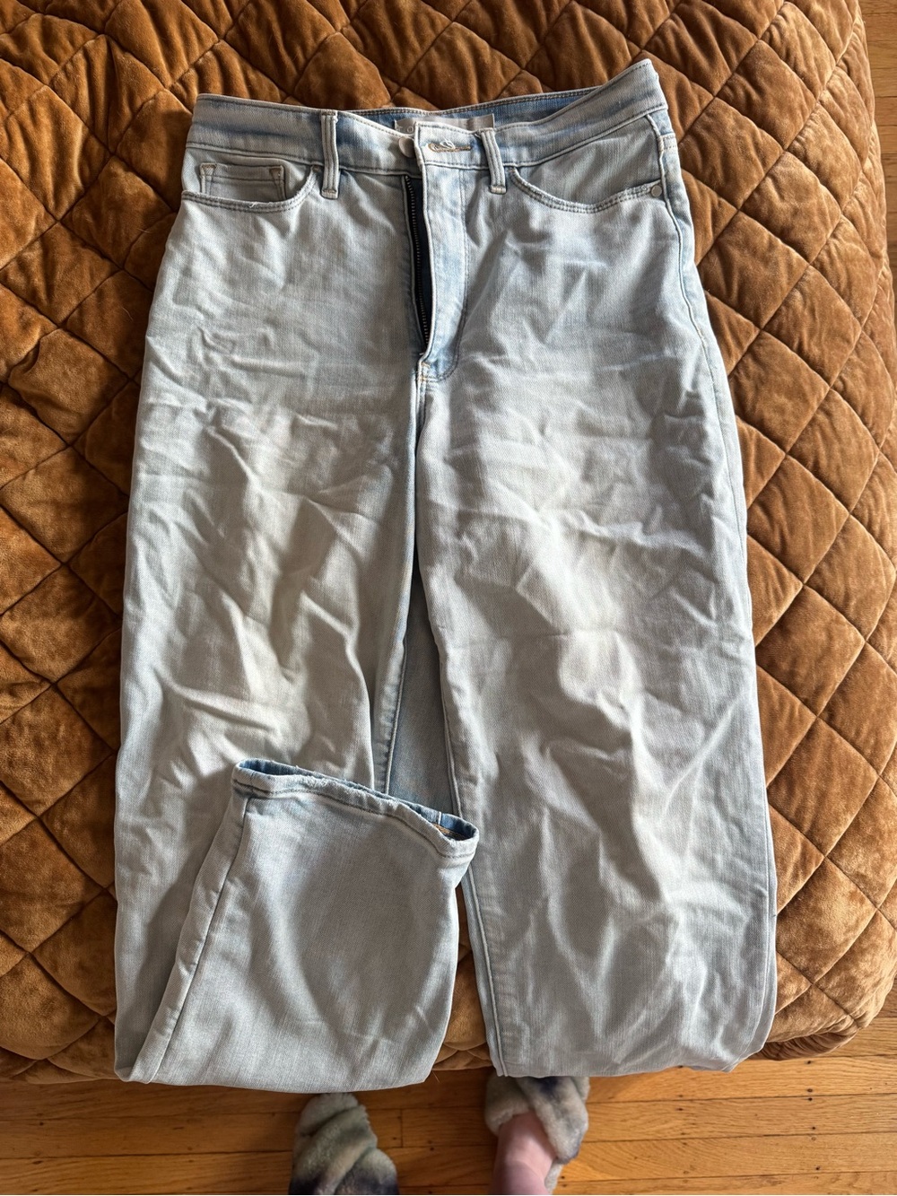 Athleta Light Blue Denim Jeans - Faded Blue